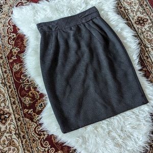 Sandra Angelozzi Midi Charcoal Skirt